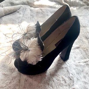 🕸 Wicked Black Suede Mojo Moxy Platforms 🥀